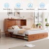 Mjkone Modern Queen Size Murphy Bed with USB ports & Foldable Mattress - 4 of 4