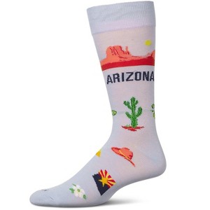 Memoi Men's Arizona Rayon from Bamboo Crew Socks Skyway 10-13 - 1 of 3