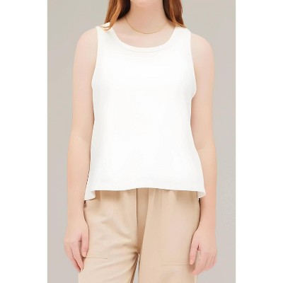Women's terry knit side slit tank top - GRADE & GATHER