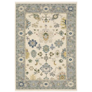Oriental Weavers Lucca Traditional Rug 846H1 in Ivory Rectangle 1' 11" X 3' - 1 of 4