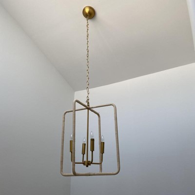 Rattan Lantern Ceiling Pendant Brass - Threshold™ Designed With Studio  Mcgee : Target