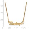 Black Bow Jewelry 10k Yellow Gold Ohio State Buckeyes NCAA Necklace 18 Inch - 2 of 3