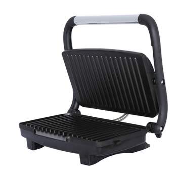 George Foreman 5 Serving Red Removable Plate and Panini Press Grill  986118528M - The Home Depot