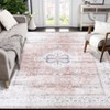 Area Rug Machine Washable Rug Non Slip Indoor Carpet Vintage Distressed Low Pile Rugs Foldable Retro Printed Rug for Bedroom Living Room Kids Room - 3 of 4