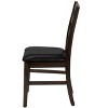Monarch Specialties Dining Chair Set Of 2 37 inch Height Kitchen Dining Room Side Upholstered Brown Leather Look Brown Solid Wood Transitional - 4 of 4