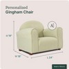 Keet Upholstered Personalized Kids Chair Checkers - 2 of 4
