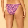 Women's Paisley Print Low-Rise High Leg Cheeky Side-Tie Bikini Bottom - Wild Fable™ Pink/Purple - 2 of 4