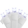 Northlight LED Wide Angle Icicle Christmas Lights - Pure White - 5.5' White Wire - 100ct - 2 of 3