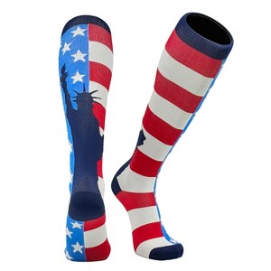 Mk Socks USA Liberty Baseball, Football, Soccer Knee-High Long Sports Socks - 1 of 3