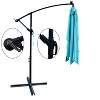 CAVINAS 10x6.5 FT Cantilever Patio Umbrella with Lights, Offset Hanging Design with Base, Commercial Grade Shade for Pergolas - 2 of 4