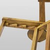 Perla Acacia Chaise Lounge - Teak/Cream - Christopher Knight Home: Patio Furniture with Wheels - 4 of 4