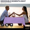Plastic Tablecloth Disposable, Tablecloths for Rectangle Tables 54 inch. x 108 inch. Fits Tables Up to 8 Feet, Table Cloth for Party - SparkSettings - 3 of 4