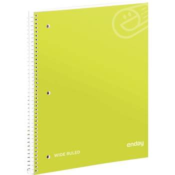 Enday 1-Subject Wide Ruled Spiral Notebook - 70 Sheets