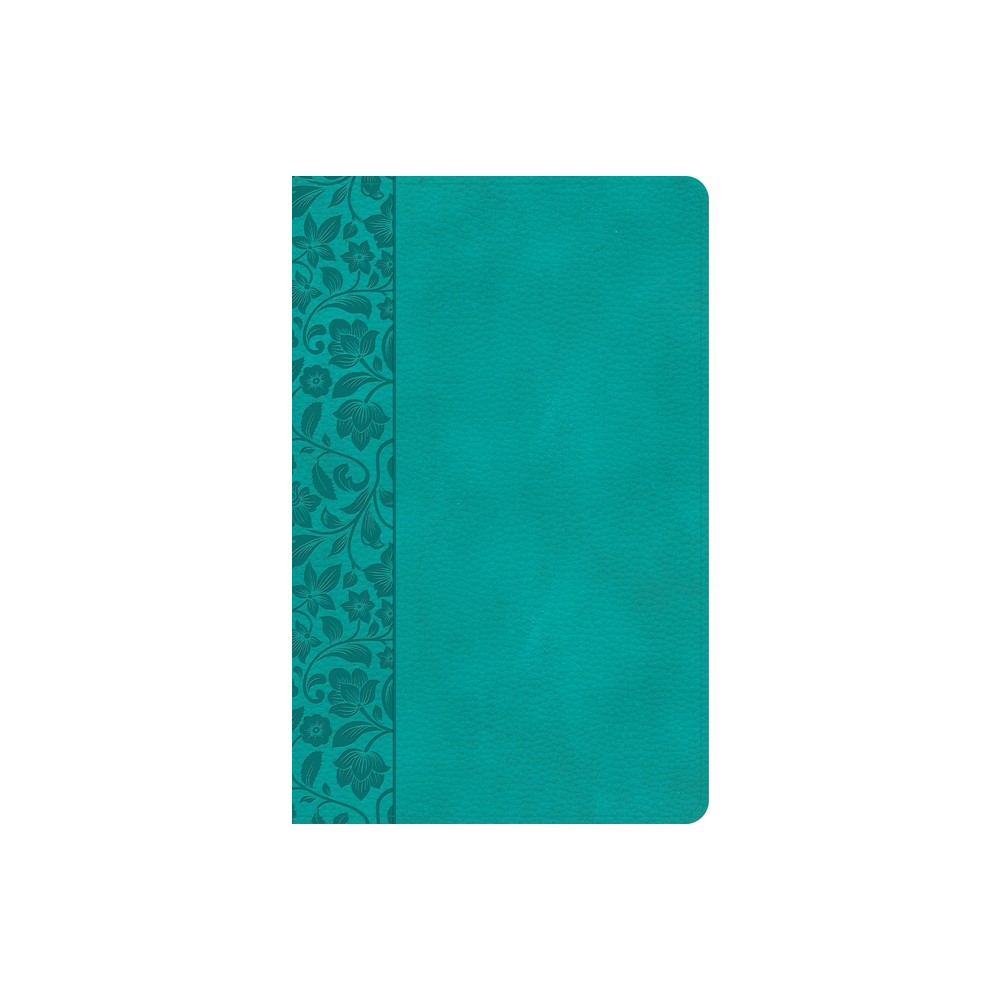 CSB Large Print Personal Size Reference Bible, Teal Leathertouch - by Csb Bibles by Holman (Leather Bound)