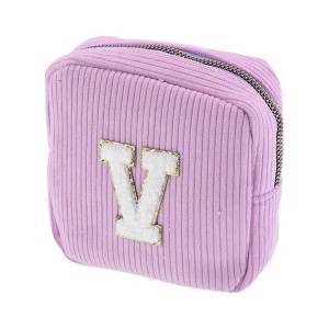 Unique Bargains Letter V Pattern Makeup Bag 1 Pc - 1 of 4