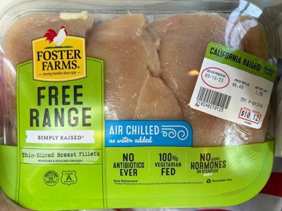 Organic Thin-Sliced Chicken Breast Fillets - Products - Foster Farms