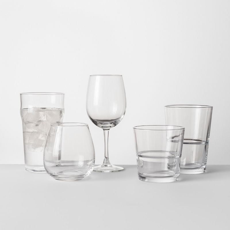 Glass Stackable Tumblers Set of 6 - Threshold™, 5 of 8