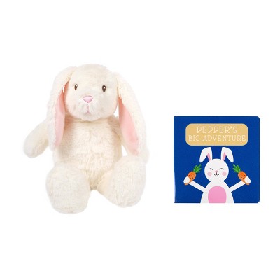 Pearhead Bunny Plush and Book Set 2pk