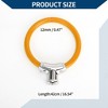 Unique Bargains Bicycle Lock Portable Ring Cable Anti-Theft Bike Lock Mini Ring Lock Orange 16.54" - 4 of 4