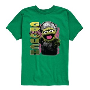 Boys' - Sesame Street - Oscar the Grouch Short Sleeve Graphic T-Shirt - 1 of 4