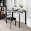 5-Piece Dining Set (1 Table + 4 Chairs) - MDF Top & Metal Frame, Soft Padded Seats - Easy Assembly, Modern Style - 2 of 4
