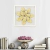 Cheung's Vita Framed Elegant Gold Flower on White Frame - 2 of 4