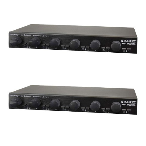 Studio Z 2 X Spa 160sel Dual Source 900 Watt 6 Channel Stereo Speaker Splitter Selector Box W A B Switch 2 Pack Target