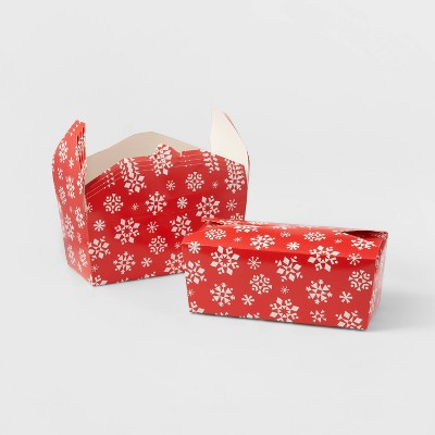 5ct Snowflake Takeout Gift Box Red - Wondershop™