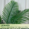 VIVATREES 5FT 6FT Areca Palm Artificial Golden Cane Palm Faux Tree with White Pot, Artificial Plants for Home Office Decor Interior Outdoor Decoration - 3 of 4