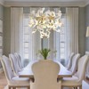 CityFurn 7-Light Modern Ceramic Ginkgo Chandelier for Dining Room - 3 of 4