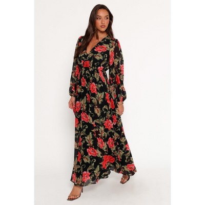 Petal and Pup Anisa Maxi Dress - Black Floral S