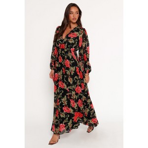 Petal and Pup Anisa Maxi Dress - Black Floral S - 1 of 4