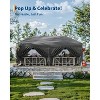 10x20 Pop Up Canopy Tent with 6 Removable Sidewalls, Heavy Duty Outdoor Canopy Tent, Adjustable Height Commercial Instant Tent Shelter - 2 of 4