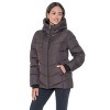 Women's Puffer Jacket with Cozy Faux Fur - S.E.B. By Sebby - 4 of 4