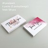 Wrapables 2.1" x 3.5" Thank You Card Inserts, Appreciation Cards for Small Business, Weddings, Bridal & Baby Showers, 120pcs - 3 of 4