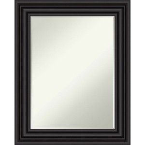 Amanti Art Colonial Black Petite Bevel Bathroom Wall Mirror 30 x 24 in. - 1 of 4