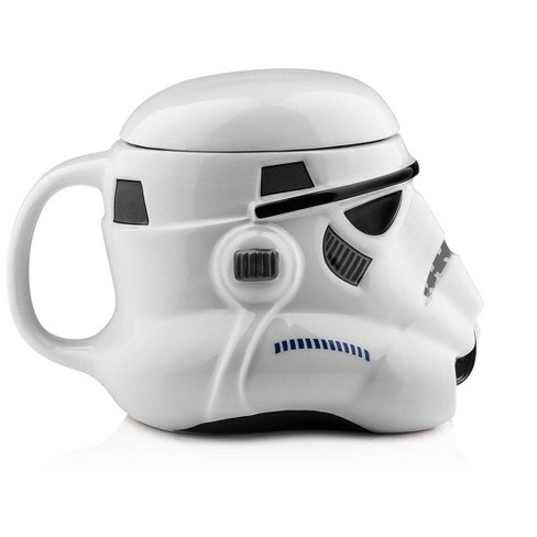 Seven20 Star Wars 20oz Ceramic Figural Mug With Lid: Stormtrooper