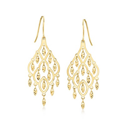 Ross-Simons Italian 14kt Yellow Gold Chandelier Earrings