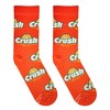 Crazy Socks, Orange Crush, Funny Novelty Socks, Medium - 4 of 4