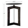 Uttermost Deltoid Gunmetal Accent Table - 4 of 4