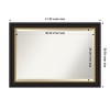 Amanti Art Sierra Beveled Wood Framed Bathroom Vanity Wall Mirror - 3 of 4