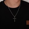 Cross Pendant Necklace - HTUTWOO™ Metal Titanium Steel Cross Pendant Necklace, for Mother, Daughter, Sister, Friends and Everyday Wear - 2 of 4