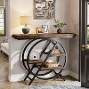 Hommoo 4-Tier Console Table, 39.4" Entryway Table with Geometric Metal Frame - 4 of 4