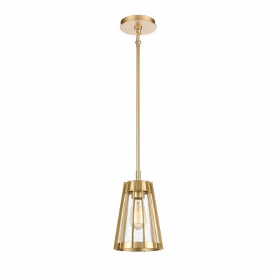 Elk Home Open Louvers 1 - Light Pendant in  Champagne Gold