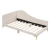 YOOCOZZ Linen Upholstered Wood Daybed with Backrest and Armrest - 4 of 4