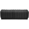 Meridian Furniture,Heathrow Boucle Fabric Ottoman/Bench - 3 of 4
