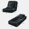 5-Position Adjustable Lazy Sofa Bed, Upholstered Human Dog Bed for Adult & Pets, Foldable Floor Lounger Chair, for Bedroom, Living Room - 4 of 4
