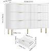 Dresser for Bedroom, 6 Drawer Dresser, Modern Chest of Drawers, Wood Drawer Organizer for Bedroom, Living Room, Hallway, Entryway - 2 of 4