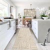 Washable Area Rug, Soft Rainbow Abstract Runner, Non-Slip Low-Pile Carpet with Rubber Backing, Stain Resistant Boho Geometric Rug for Living Room - 2 of 4
