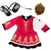 Dress Along Dolly Irish Step Dancing Outfit for American Girl Doll, Brunette Wig - 2 of 3